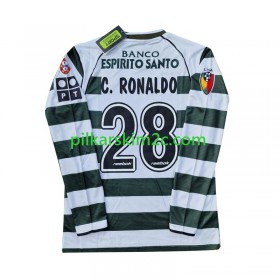 Koszulka Sporting CP Cristiano Ronaldo 28 2001-2003 Retro Główna Koszulki Piłkarskie(L/S)